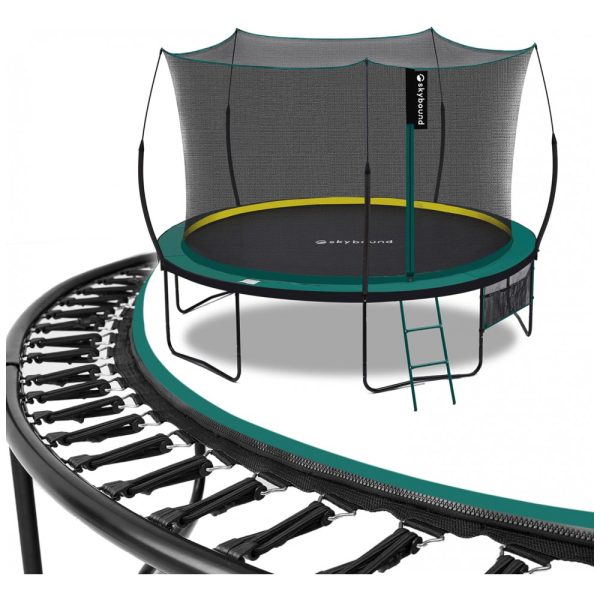 ectqfhcjcwbc0b_0 jpg - Trampolim SkyBound Springfree para crianças e adultos Trampolim Springless com gabinete para trampolim recreativo interno e externo Cordas elásticas de trampolim sem lacunas Sistema de zíper Variedade de tamanhos 12 pés 5 pernas