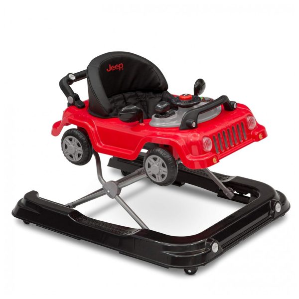 ectqfhfmhrj70b_0 jpg - Andador Infantil 3 em 1 com Atividades e Assento Ajustável para até 11 kg, Jeep, Vermelho