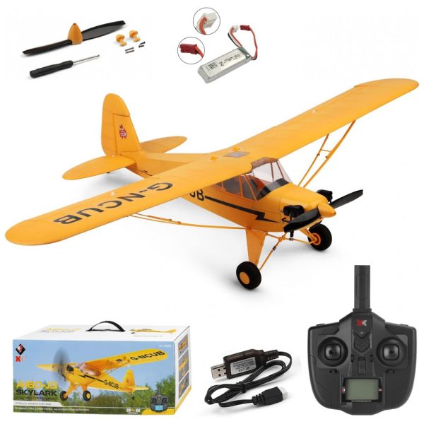 ectqfnm9d4r90b_0 jpg - Avião de Controle Remoto com Modo 3D 6G para Crianças e Adultos, WLtoys A160, Amarelo