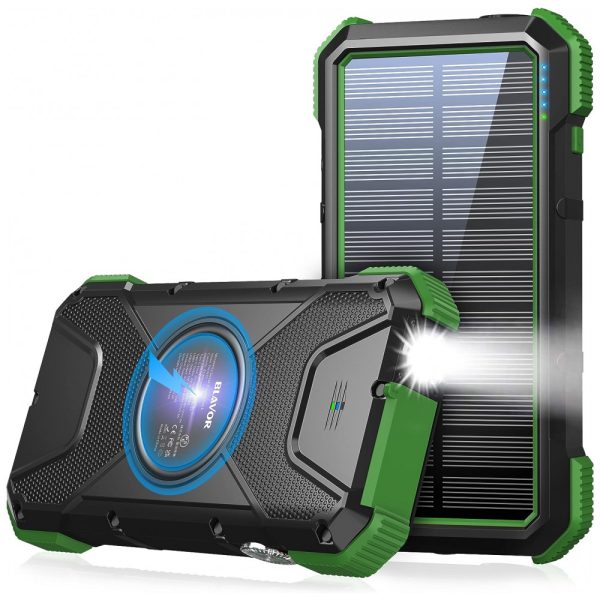 ectqfrrfszr70b_0 jpg - Powerbank Carregador Solar 18W, QC 3.0 20000mAh IPX5 a Prova Dágua, BLAVOR PN W12, Preto