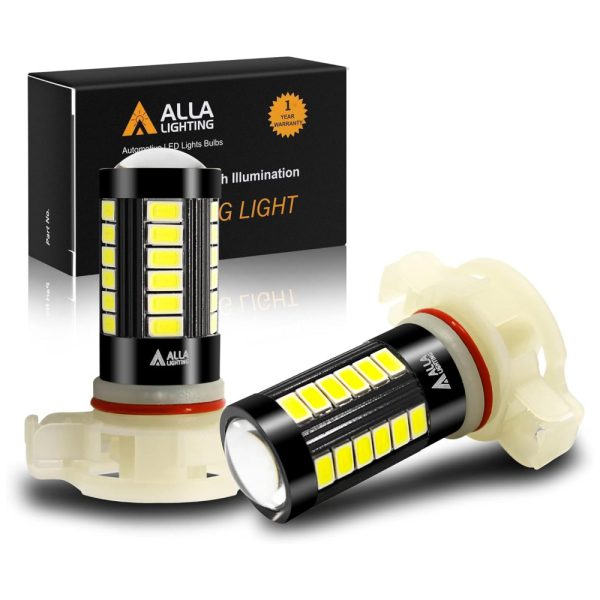 ectqfxsmt6h70b_0 jpg - Lâmpada Automotiva Para Neblina 2800lm Super 12V 6000K, ALLA LIGHTING 5201 LED DRL 5202 LED Fog Light Bulb, Branco