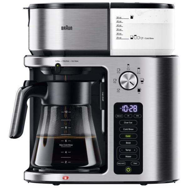 ectqgf28xktc0b_0 jpg - Cafeteira com Temporizador e 7 Opções de Tamanho, 110V 1600W, Braun, Prata