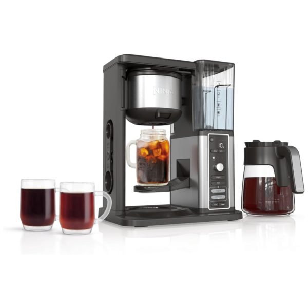 ectqggszrdsc0b_0 jpg - Máquina de Café Quente ou Gelado 12 Xícaras com Reservatório Removível, 110V 1550W, Ninja CM371, Preta