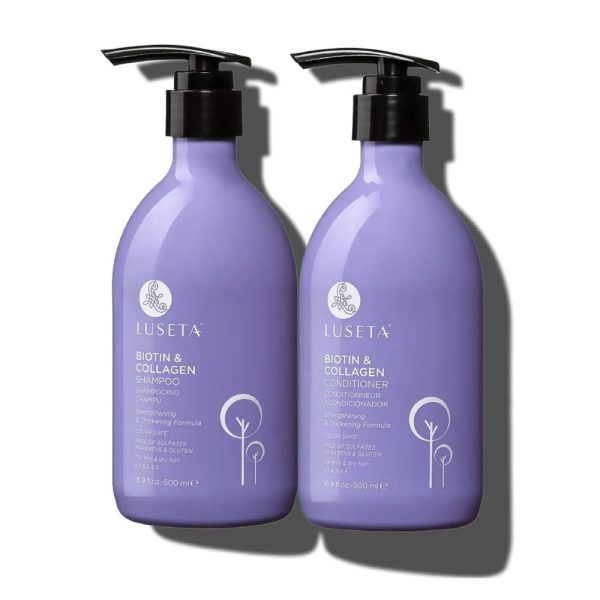 ectqglv1ld670b_0 jpg - Shampoo e Condicionador de Óleo de Argan com Vitamina B7 para Homens e Mulheres 500ml 2X, L LUSETA, Violeta