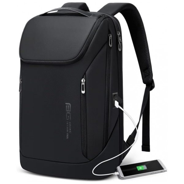 ectqgqksjxn90b_0 jpg - Mochila para Laptop com Porta Carregador USB e À prova D, BANGE, Preto