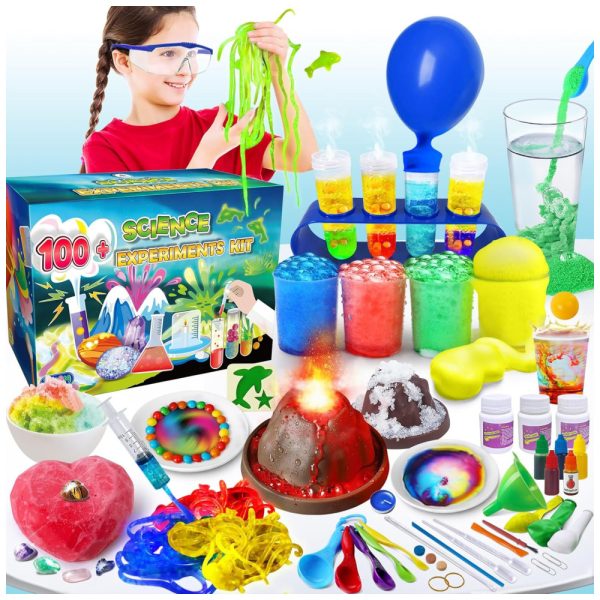 ectqgsnhk77b0b_0 jpg - Kit de 100 experimentos de ciências para crianças atividades STEM, brinquedos educativos e presentes UNGLINGA