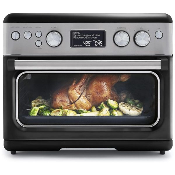 ectqgtdhrnvc0b_0 jpg - Forno Elétrico de Bancada 13 em 1, 28L com Função Air Fryer, Bandeja de Cerâmica Antiaderente e Prateleiras Ajustáveis, 110V 1800W, GreenPan, Preto