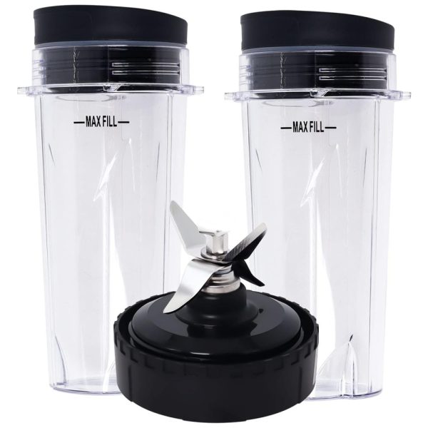 ectqgtzd30m10b_0 jpg - Peças Reposição para, Lâmina, Conjunto de Copos 473ml Dose Única 2 Pacotes para BL770 BL780 BL660, WADOY Nutri Ninja, Água