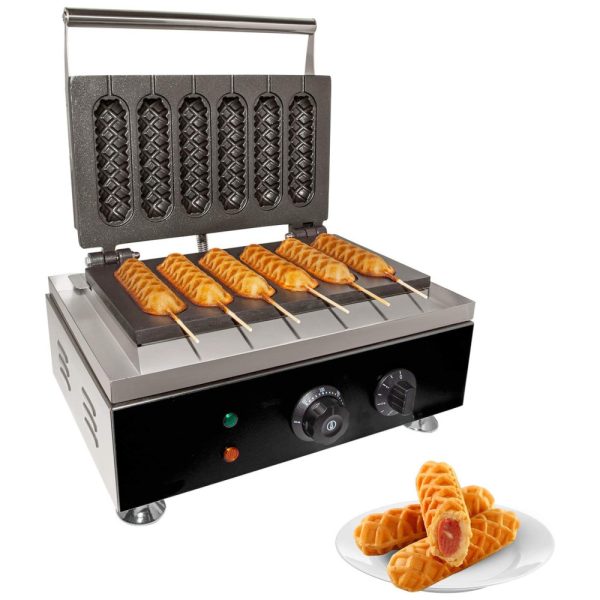 ectqgyymk9w80b_0 jpg - Máquina de Hot Dog Profissional até 6un Por Vez em Aço Inoxidável, 110V 1550W, GorillaRock, Prata