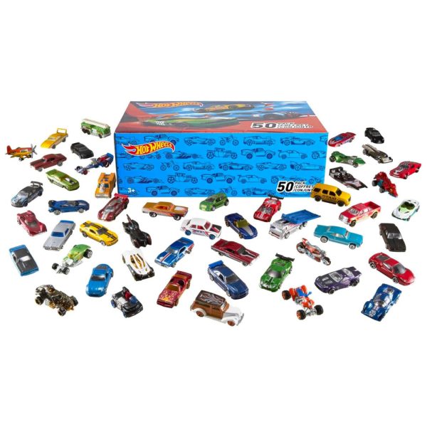 ectqgzy0wf300b_0 jpg - Kit com 50 Miniaturas Hot Wheels em Escala 1 64 Diversos Estilos e Cores Mattel