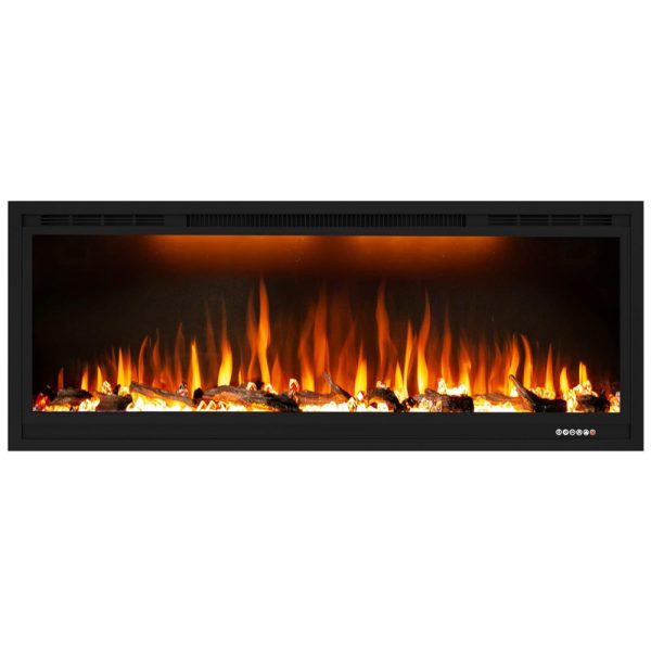 ectqh3r5bqq90b_0 jpg - Lareira Elétrica de Embutir A43x111L com Controle Remoto, 110V 1500W, Dreamflame, Preta