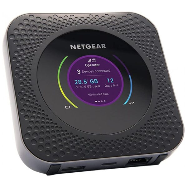 ectqh3zwk5g70b_0 jpg - Nighthawk M1 Roteador Wi Fi Hotspot 4G Vel 1Gbps 20 Aparelhos Desbloqueado, NETGEAR MR1100 100NAS, Preto