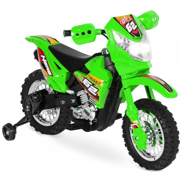 ectqh57x38270b_0 jpg - Moto Elétrica Infantil a Bateria 6V com Sons e Luzes, Idade Rec 3 a 6 Anos, BEST CHOICE PRODUCTS, Verde