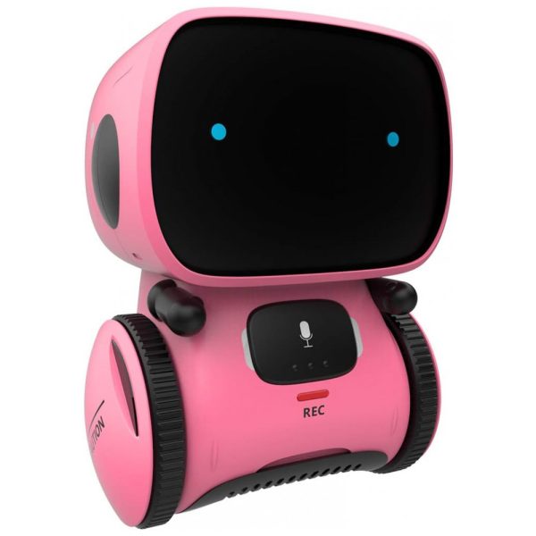 ectqhmlnrwy70b_0 jpg - Robô Interativo com Sensor de Toque, Controle de Voz, Reconhecimento de Fala, Canta e Dança, 4 a 7 Anos, 98K, Rosa