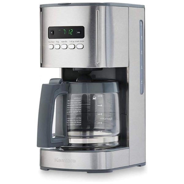 ectqhspvdb570b_0 jpg - Cafeteira Elétrica Programável 00 Progrmável até 12 Xícaras, Aço Inox, 110v, KENMORE 840706, Prateado