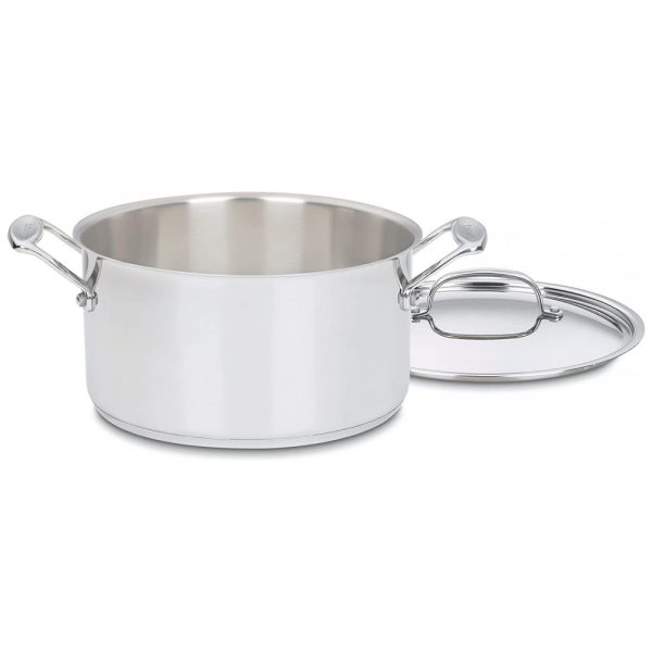 ectqi6mc80000b_0 jpg - Panela Profissional Clássica 6 Litros com Tampa em Aço Inoxidável, Cuisinart 744 24