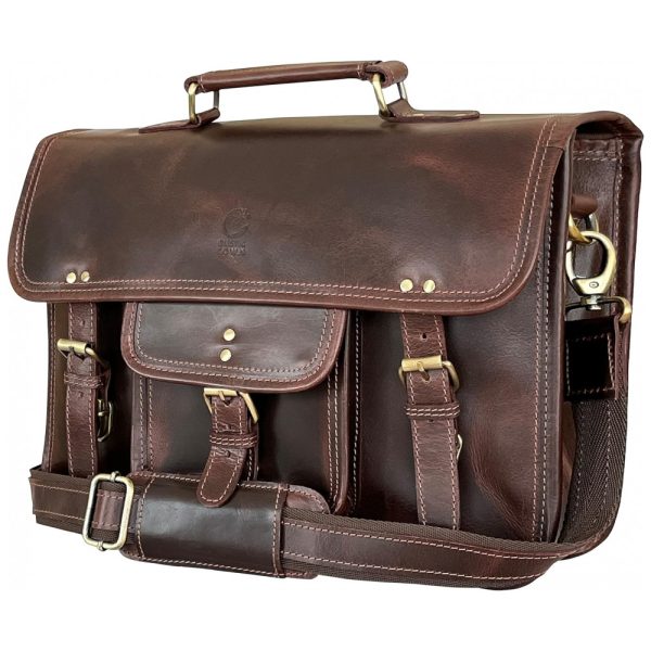 ectqic3imhu00b_0 jpg - RUSTIC TOWN SHS151104ADN D Bolsa, Pasta de Couro Masculina para Laptop, Marrom