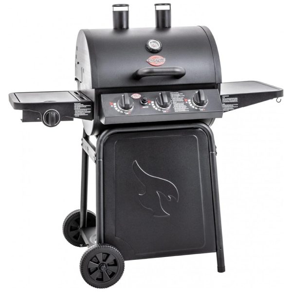 ectqinpr9h100b_0 jpg - Churrasqueira a gás Grillin Pro 40.800 BTU, preto, CHAR GRILLER E3001, Preto