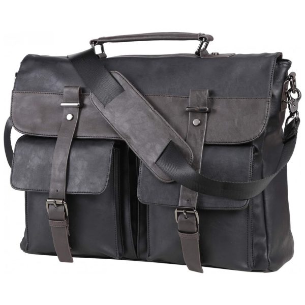 ectqj3x9sxz70b_0 jpg - Bolsa, Maleta de Couro Sintético Masculina para Laptop, SEYFOCNIA, Preto