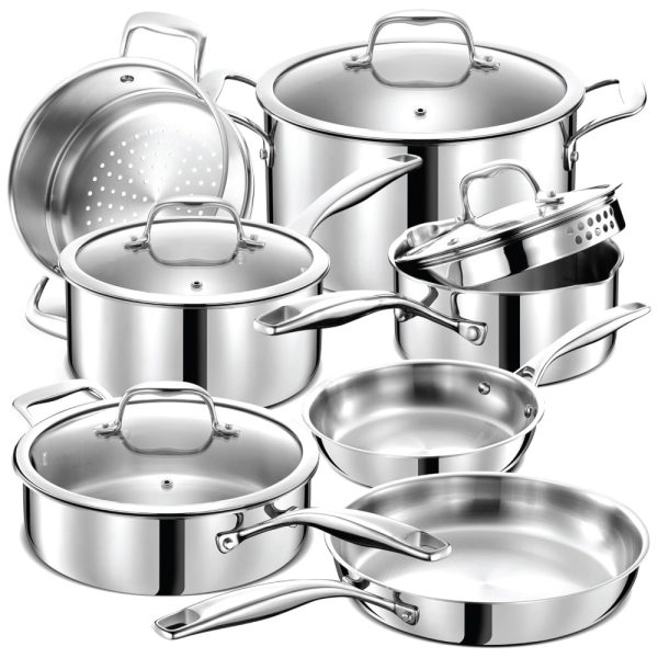 ectqjfqw72wc0b_0 jpg - Jogo de Panelas e Frigideiras em Aço Inoxidável com 11 Peças, Tampas de Vidro e Utensílios de Cozinha, LEGEND COOKWARE, Prata