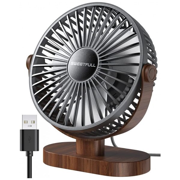 ectqjfylxqn90b_0 jpg - Ventilador de Mesa Portátil USB com 3 Velocidades, Sweetfull, Preto