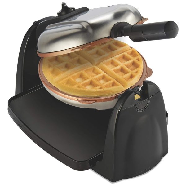 ectqjhrr18h70b_0 jpg - Máquina de Waffle, 4 Fatias, Aço Inoxidável, 110v, HAMILTON BEACH 26031, Prateado