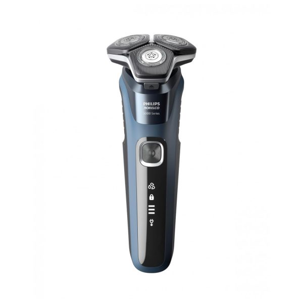 ectqjlhhq9fb0b_0 jpg - Barbeador Elétrico Masculino Portátil Philips S588081 com Aparador Retráti, Azul