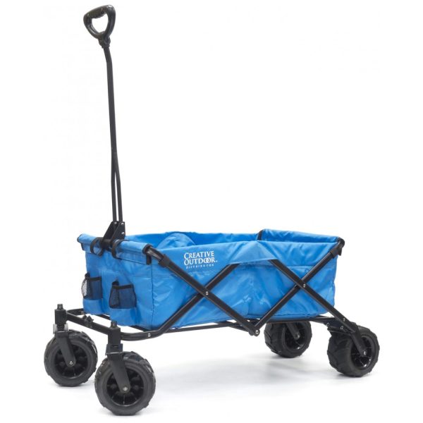 ectqjnhhzcf80b_0 jpg - Carrinho Dobrável para Camping e Jardim com Rodas para todos os Terrenos, Capacidade 70kg, Creative Outdoor, Azul Frio