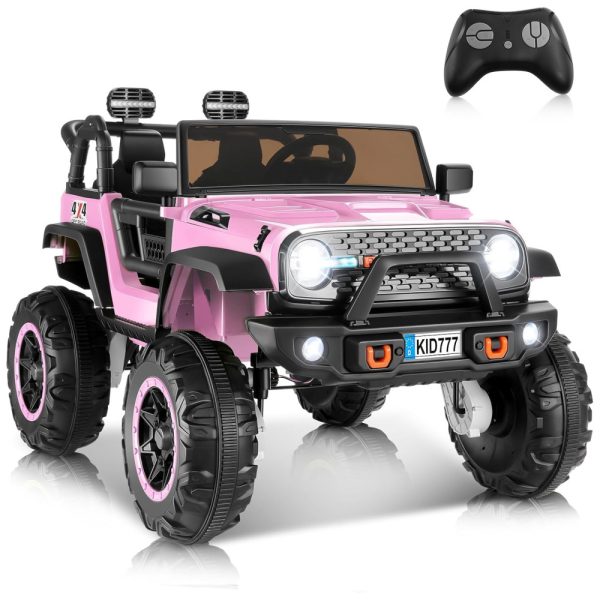 ectqjpszklfd0b_0 jpg - Carro Elétrico Infantil, Jeep 4x4 com Controle Remoto, 2 Lugares, Música via Bluetooth e Luzes LED, 24V, Hikole, Rosa