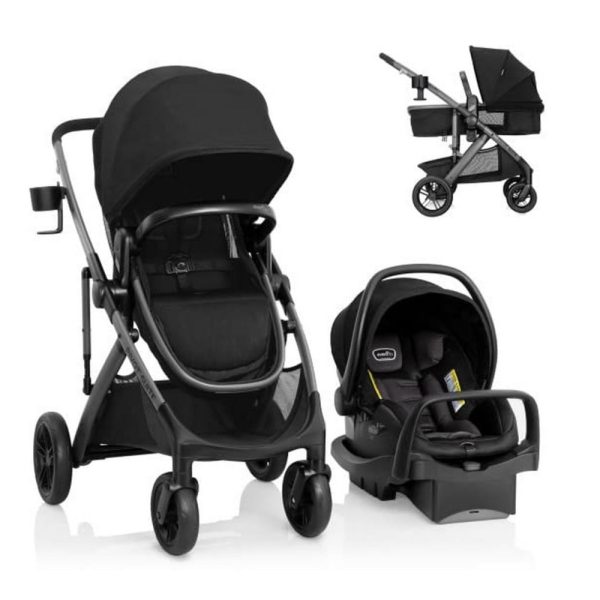 ectqjwdgdjlb0b_0 jpg - Carrinho de Bebê Travel System com Cadeira LiteMax, Barra Anti Rebote, Suspensão Traseira e 6 Modos de Usar, Evenflo Pivot Suite, Preto