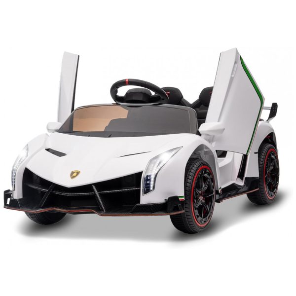 ectqjytn6yjc0b_0 jpg - Carro Elétrico Infantil a Bateria com Controle Remoto, 3 Velocidades, Portas Hidráulicas, Faróis LED e Música, 12V, GAOMON Lamborghin, Branca