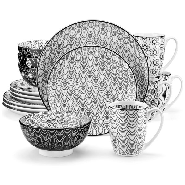 ectqk3qzhyy80b_0 jpg - Aparelho de Jantar com 16 Peças em Porcelana Incluindo Bowls, vancasso Haruka, Preto e Branco