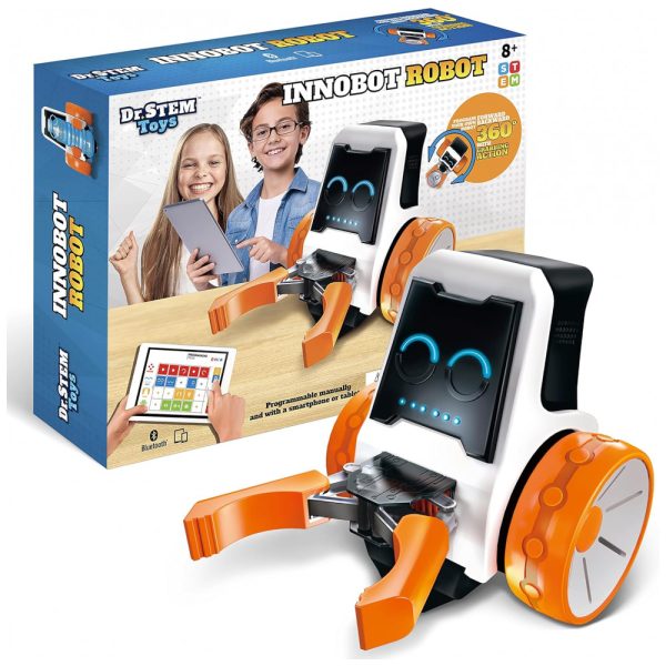 ectqk4vhcs6b0b_0 jpg - Robô STEM de Codificação Programável Habilitado para Bluetooth para Crianças de 8 Anos, Dr. STEM Toys