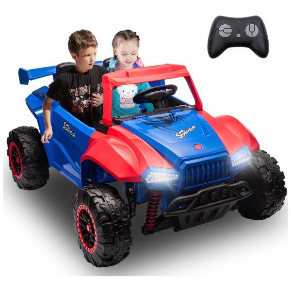 ectqk5g7bn9d0b_0 jpg - Carro Elétrico Infantil, Jeep com Controle Remoto, 2 Lugares, Suspensão de Mola, Música e Luzes LED, 24V, BCARORUR, Azul e Vermelho