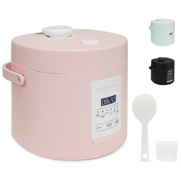 ectqkcnb6ksc0b_0 jpg - Panela de Arroz Portátil 1,2L com Predefinições Fáceis, Temporizador até 24H, Ideal para Viagens, 110V, Moosum, Rosa