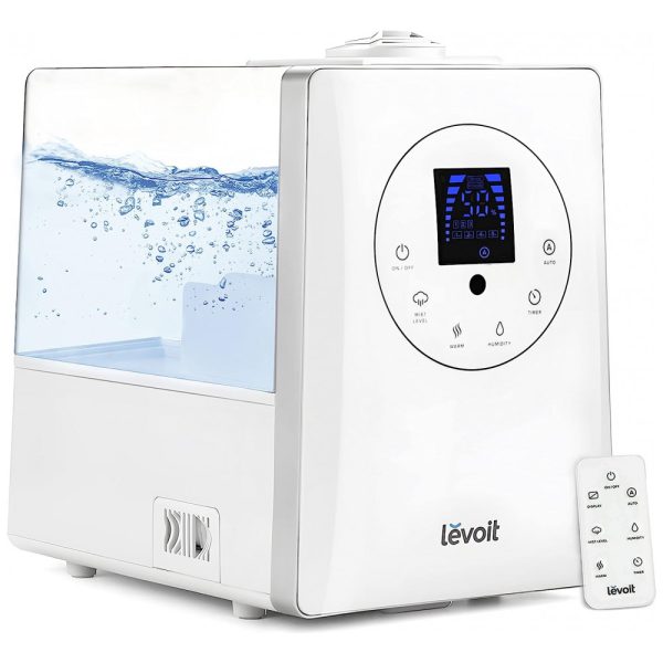 ectqkkgngym10b_0 jpg - Umidificador, Evaporador Elétrico, 6 L, alcance de 70 m2, com controle remoto e aromaterapia, branco, LEVOIT Humidifiers, Branco