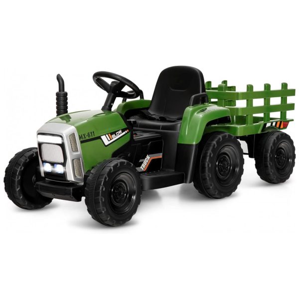 ectqklflp39b0b_0 jpg - Carro Elétrico Infantil 1 Assento com Controle Remoto, 3 Marchas, USB e Luzes LED, 12V, Costzon, Verde