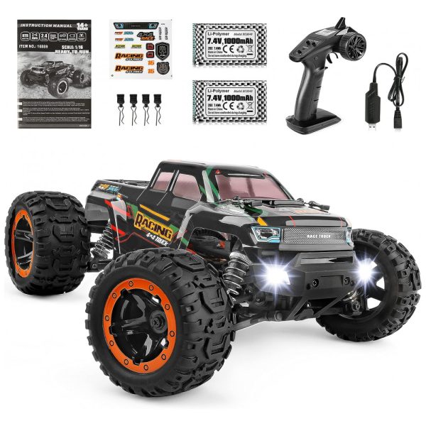 ectqklg267c80b_0 jpg - Carrinho de Controle Remoto para Adultos Off Road 116 Escala Até 36 km por hora, Recarregável, HAIBOXING, Preto