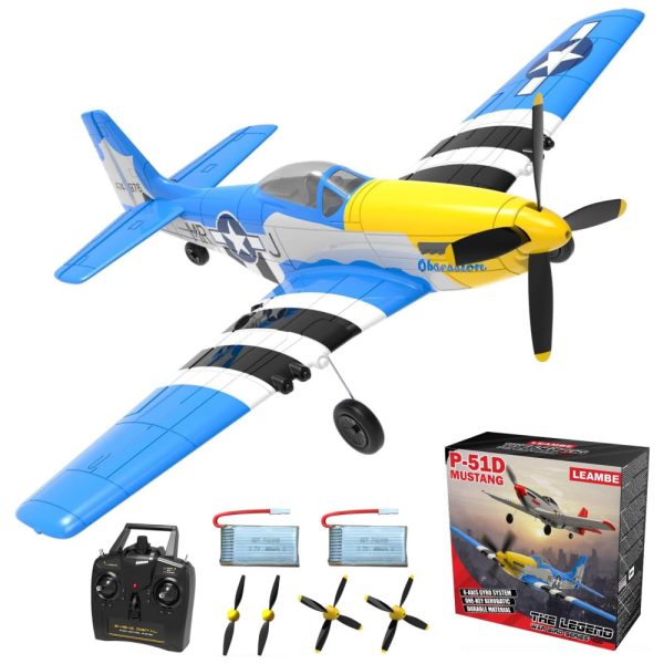 ectqklrpmnzb0b_0 jpg - Avião de Controle Remoto com Acessórios, 3 Modos de Voo, Sistema de Estabilização Xpilot e One Key Acrobático, LEAMBE, Azul