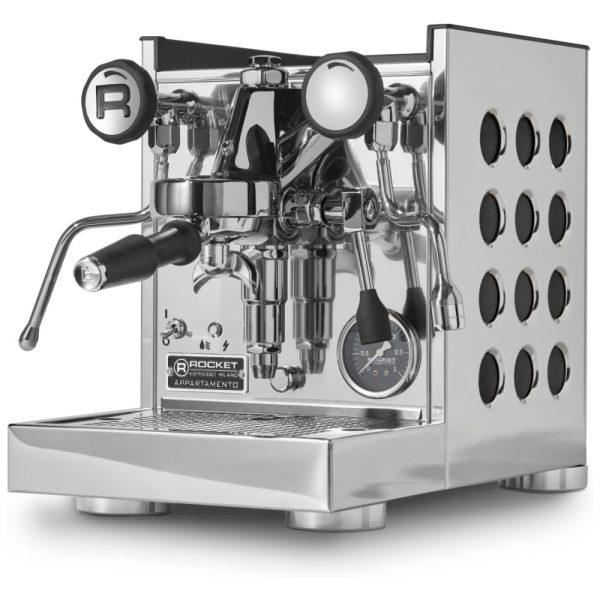 ectqkv5fm51d0b_0 jpg - Máquina de Café Expresso com Controle de Temperatura e Luz Indicadora, 110V 1350W, Rocket Espresso Milano, Prata