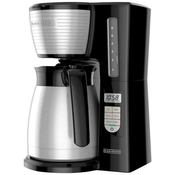 ectql33xbcp80b_0 jpg - Cafeteira Elétrica Programável 1 2.8L de Aço Inoxidável, 110v, BLACKDECKER CM2045B 1, Preto