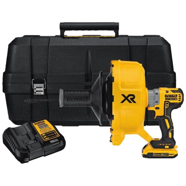 ectql3k3kj470b_0 jpg - Kit Desentupidor de Canos com Bateria 20V MAX, Carregador, Maleta de Transporte, DEWALT DCD200D1, Amarelo