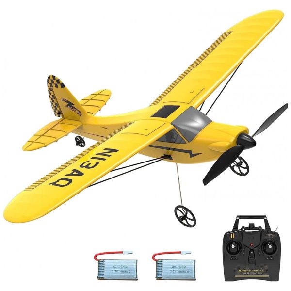 ectql4k5skv90b_0 jpg - Avião de Controle Remoto com Sistema de Estabilização Xpilot para Crianças e Adultos, VOLANTEXRC 76114 RTF, Amarelo