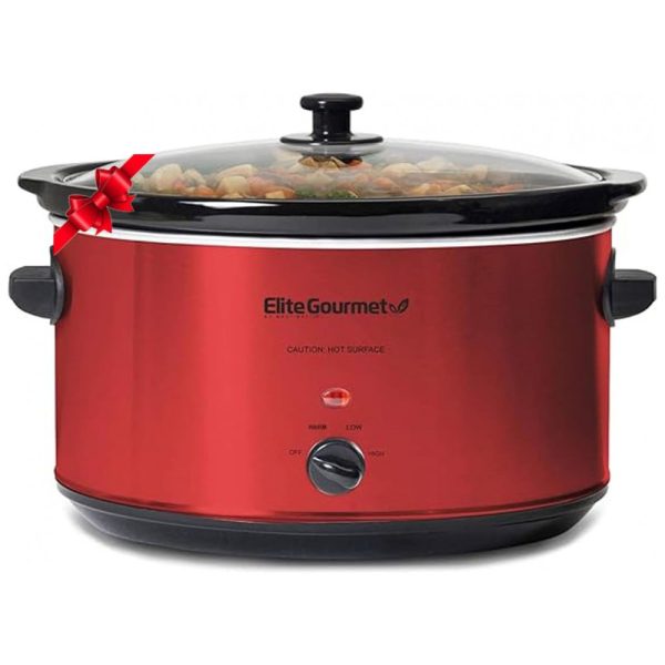 ectql4zmckc80b_0 jpg - Panela Elétrica Cerâmica 8L, Temperatura Ajustável 300W, 110V, ELITE GOURMET MST 900RXT, Vermelho