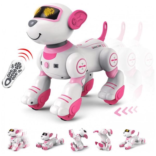 ectql5fqchqb0b_0 jpg - Cachorro Robô com Controle Remoto e Programável para Crianças de 8 a 12 Anos, FUUY, Rosa