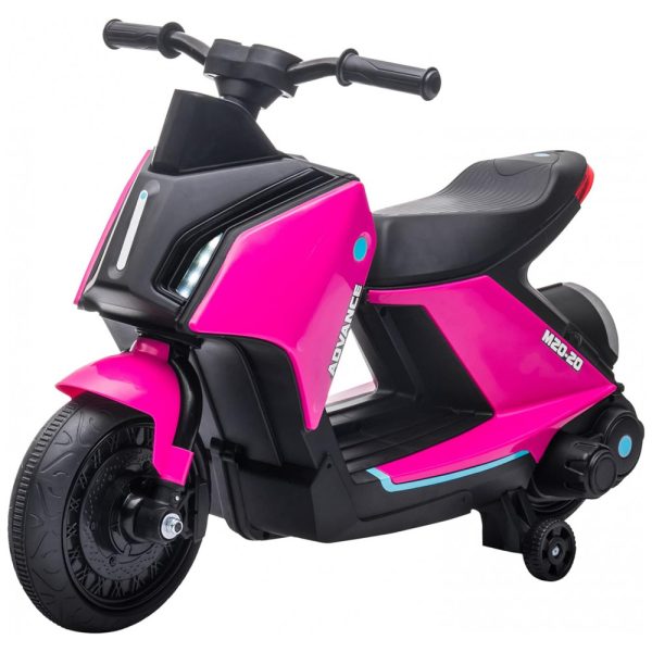 ectql7vgdhb90b_0 jpg - Moto Elétrica Infantil a Bateria 6V com Sons e Luzes, Idade Rec 2 a 4 Anos, AOSOM, Rosa