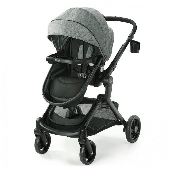 ectql8yng2k80b_0 jpg - Carrinho de bebê Graco Modes Nest com Assento reversível e Altura Ajustável, Cinza