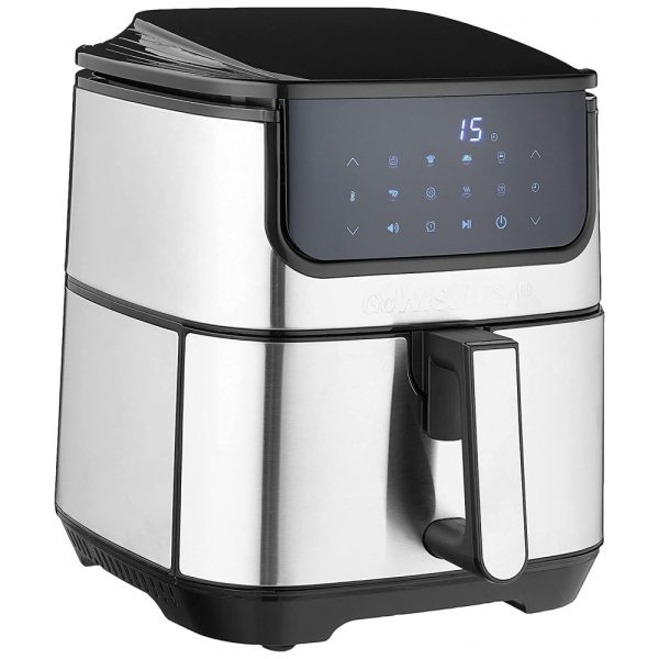 ectqlc5mb1690b_0 jpg - Fritadeira Elétrica AirFryer 7L de Capacidade com Temperatura Ajustável e Temporizador, 110v, GOWISE USA GW22978, Prateado