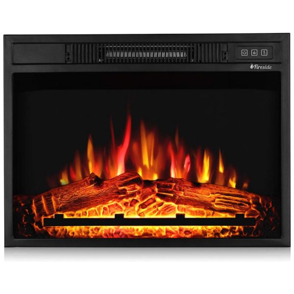 ectqlf8dp7l80b_0 jpg - Lareira Elétrica TURBR de Embutir 43Ax58L, com Controle Remoto, 110v, TURBRO Fireside FS23, Preto