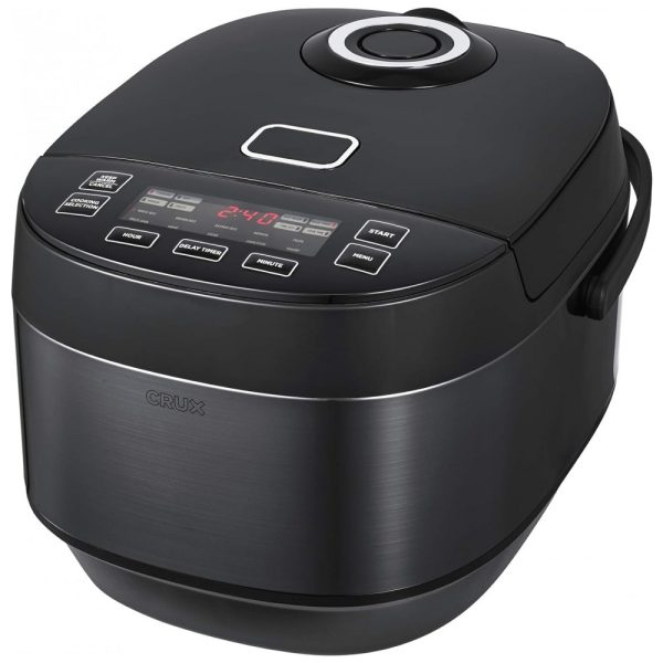 ectqlhpdxvd80b_0 jpg - Panela de Arroz 5L por indução com Vaporizador de Alimentos e Antiaderencia, 220V 1200W, Crux, Preta